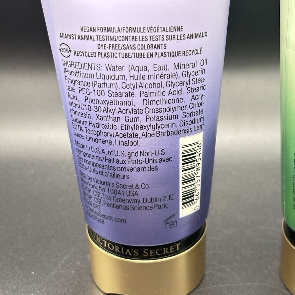Set Of 2 Victoria Secret Hydrating Body Lotion Pear Glacé & Midnight Bloom 8 oz - Picture 9 of 16